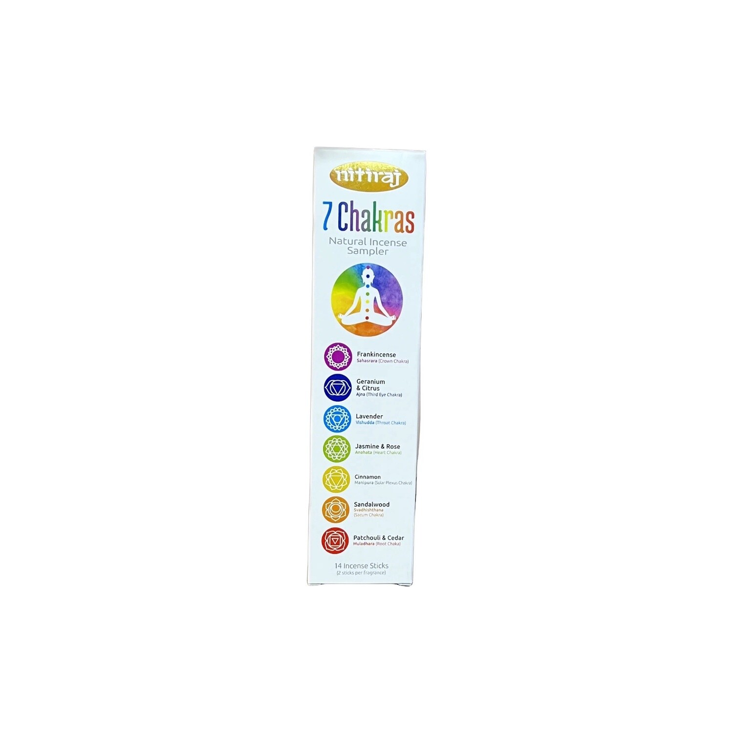 Nitiraj 7 Chakras Incense Sticks