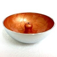 Aluminium Incense Dish Orange Plain