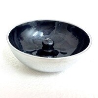 Aluminium Incense Dish Grey/Purple Plain