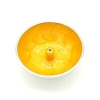 Aluminium Incense Dish Yellow Plain