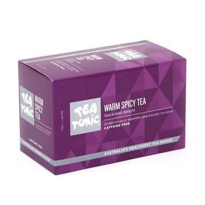 WARM SPICY TEA - BOX 20 TEABAGS