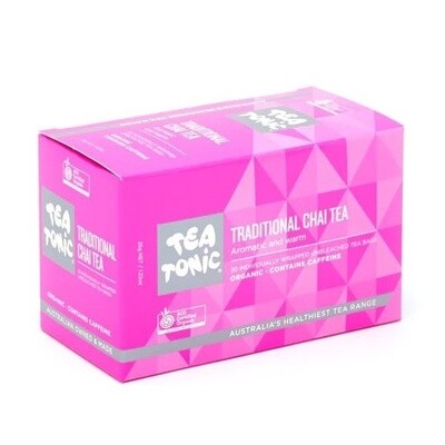TRADITIONAL CHAI TEA - BOX 20 TEABAGS