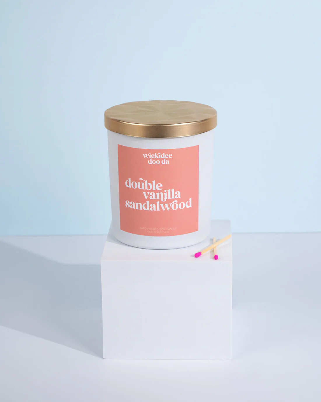 Double Vanilla &amp; Sandalwood Soy Candle | Large