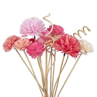 15 piece Pink Mixed Reed Sticks