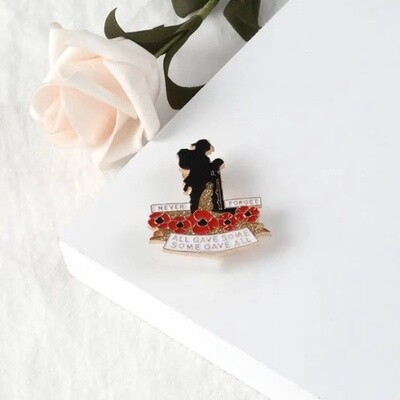 ANZAC Pin - Large soldier LWF