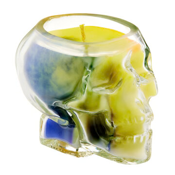 Death Proof Japanese Honeysuckle Skull Candle