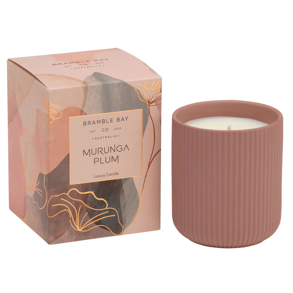 Murunga Plum Ceramic Candle