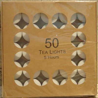 Classic Unscented Tea Lights - 50 Pack