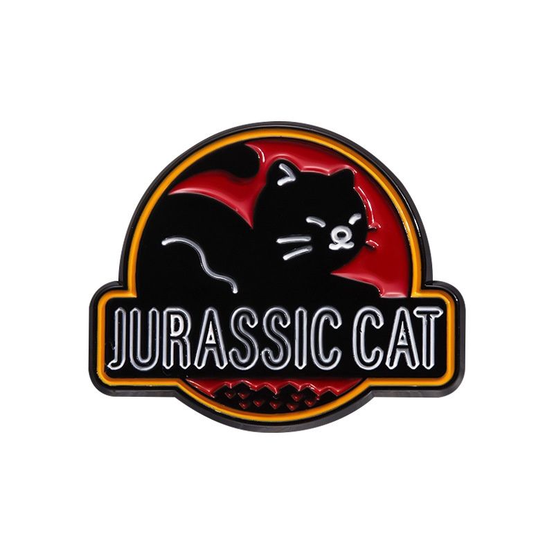 Premium Kawaii Pin - Jurassic Cat