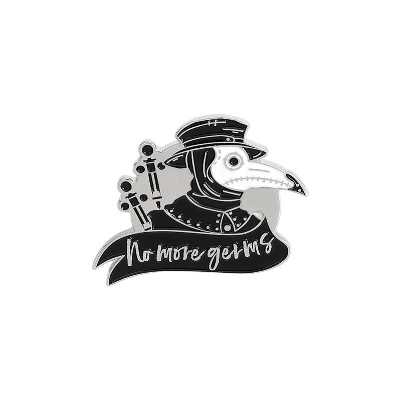 Premium Kawaii Pin - No more germs 2