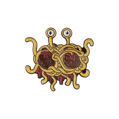 Premium Kawaii Pin - Flying spaghetti monster