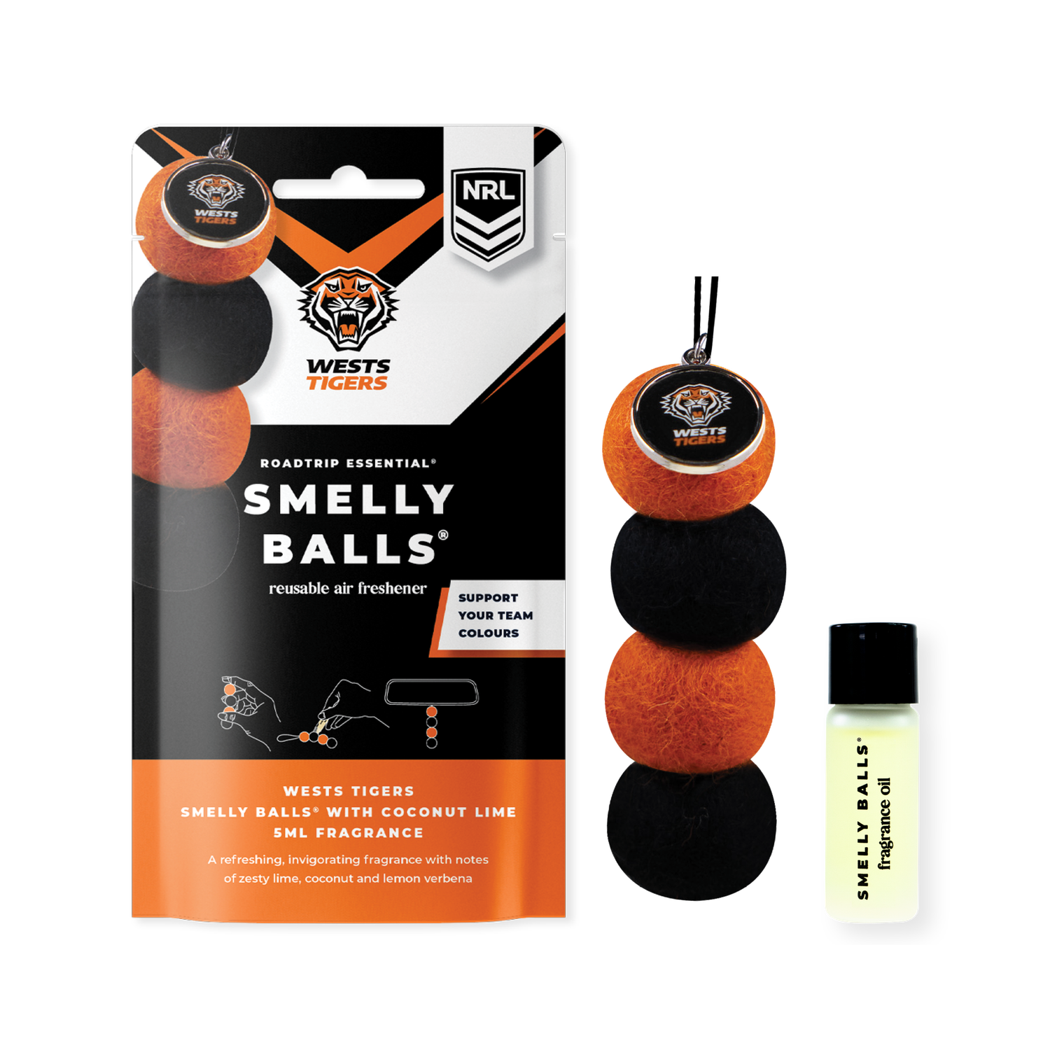 Wests Tigers NRL Smelly Balls set