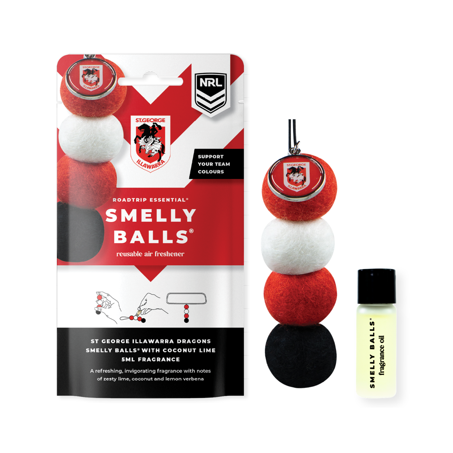 St. George Illawarra Dragons NRL Smelly Balls Set