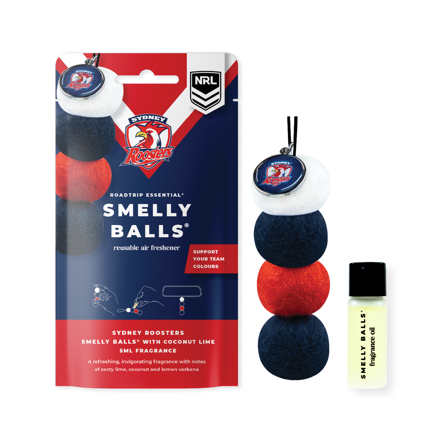 Sydney Roosters NRL Smelly Balls Set