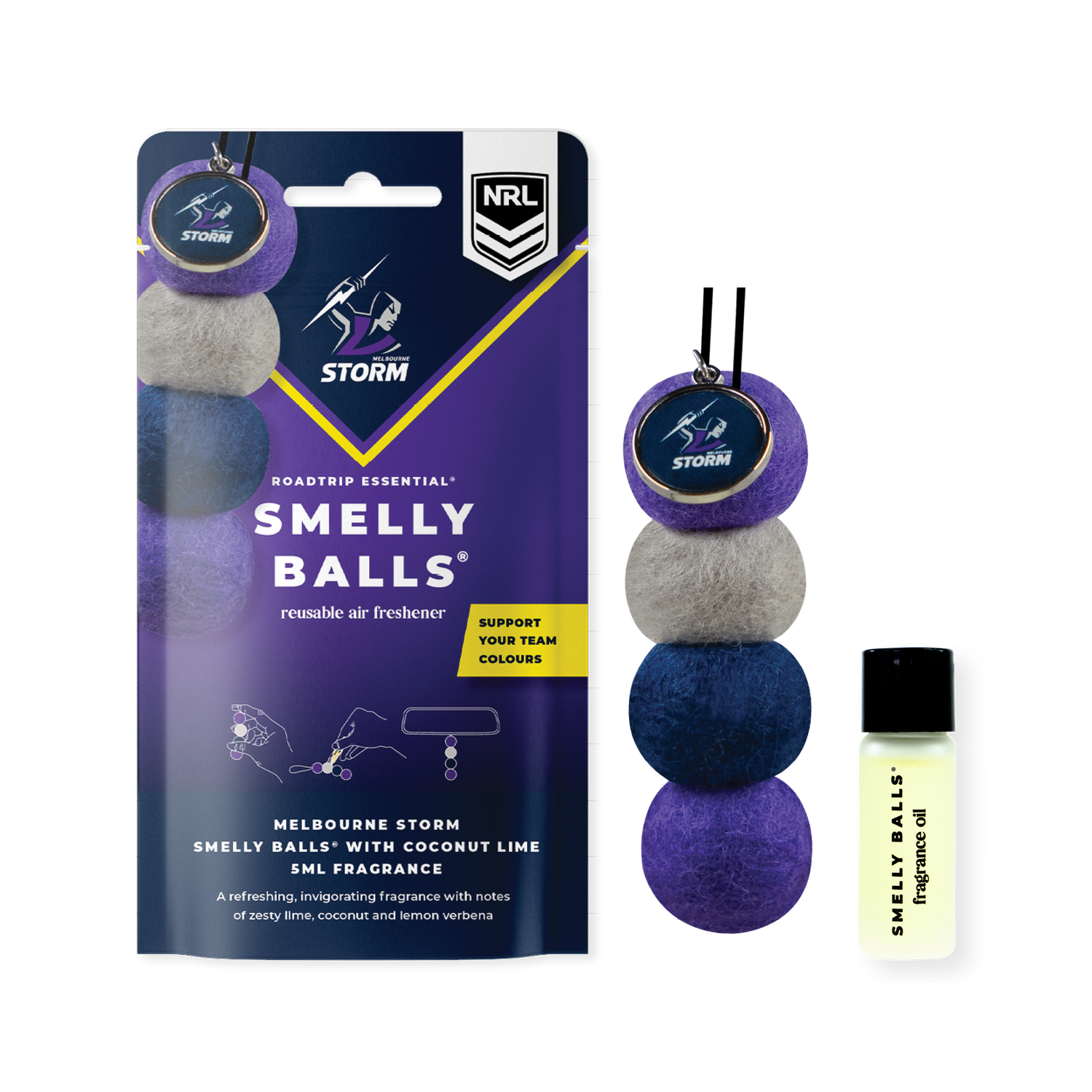Melbourne Storm NRL Smelly Balls Set