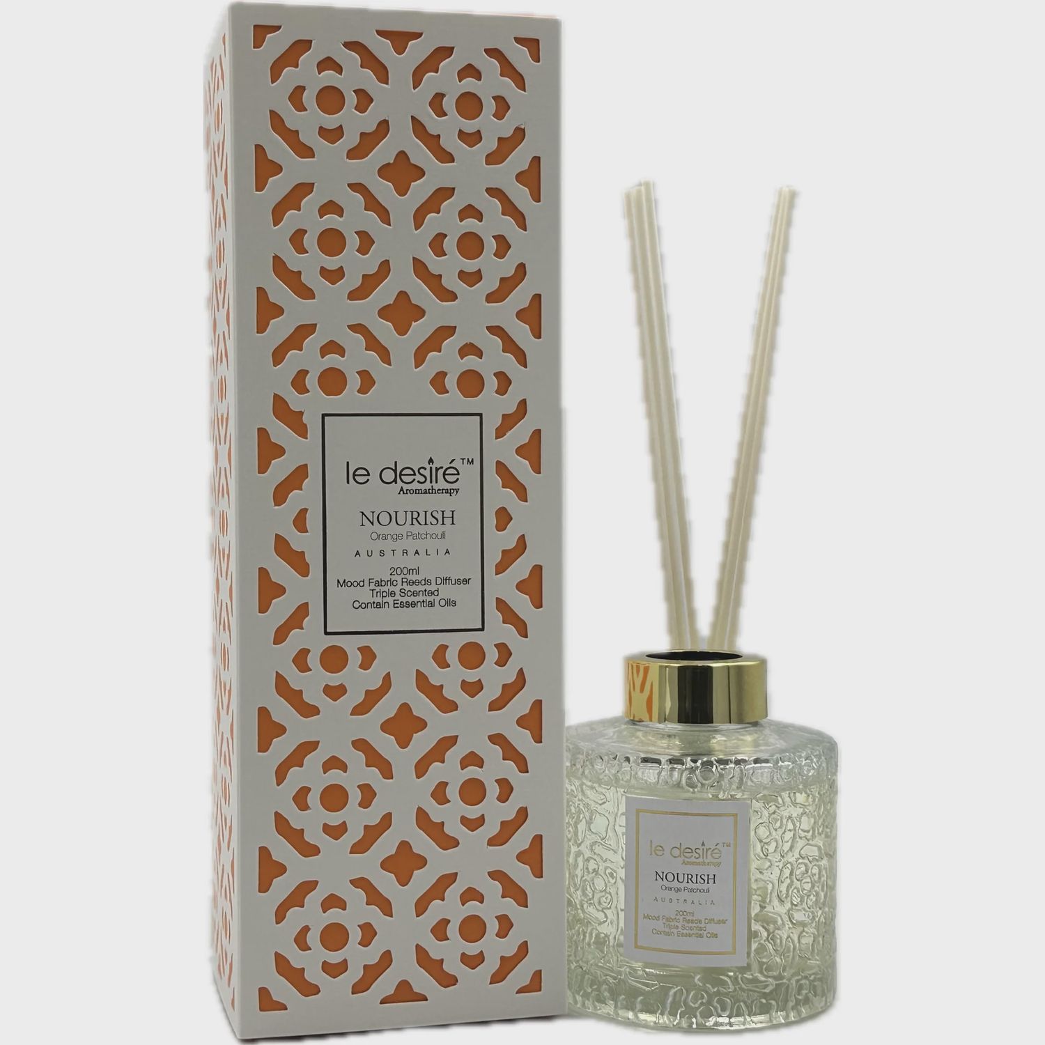 Nourish (Orange Patchouli) - Aromatherapy Reed Diffuser