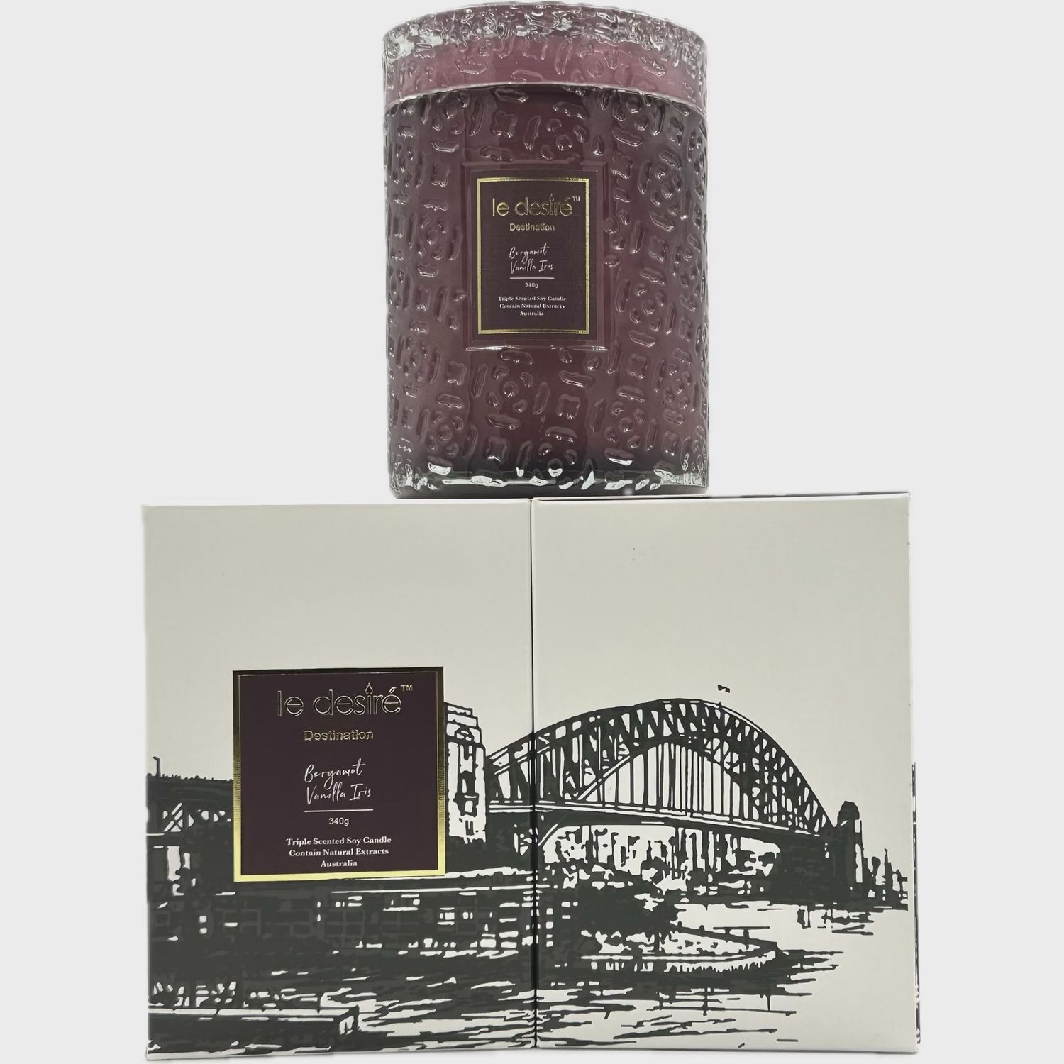 Bergamot Vanilla Iris (Harbour Bridge • Sydney) - Destination Soy Candle