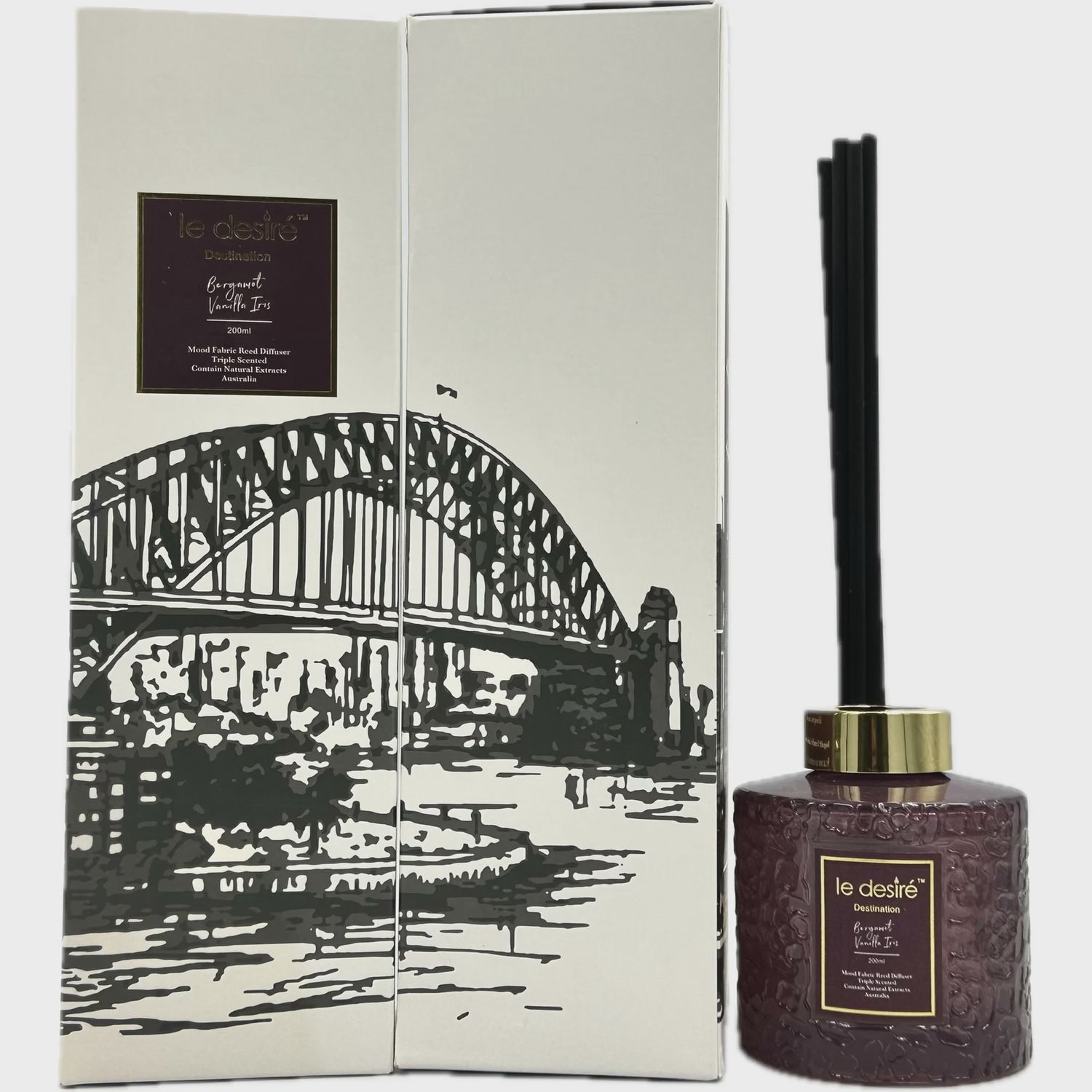 Bergamot Vanilla Iris (Harbour Bridge • Sydney) - Destination Reed Diffuser