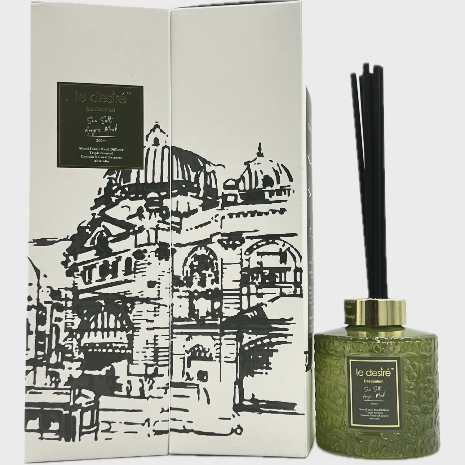 Sea Salt Amyris Musk (Flinders St Station • Melbourne ) - Destination Reed Diffuser