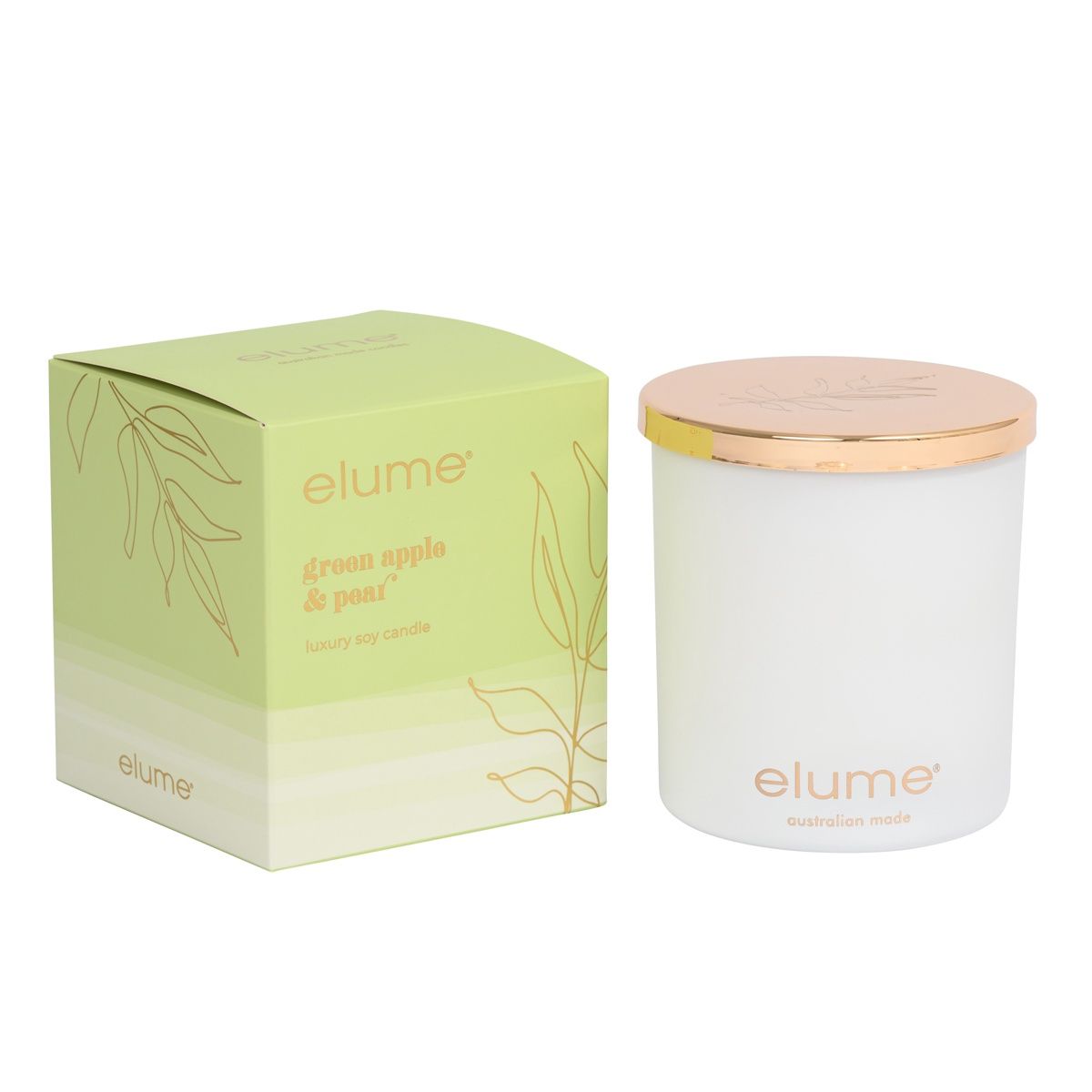 Green Apple &amp; Pear Soy Candle