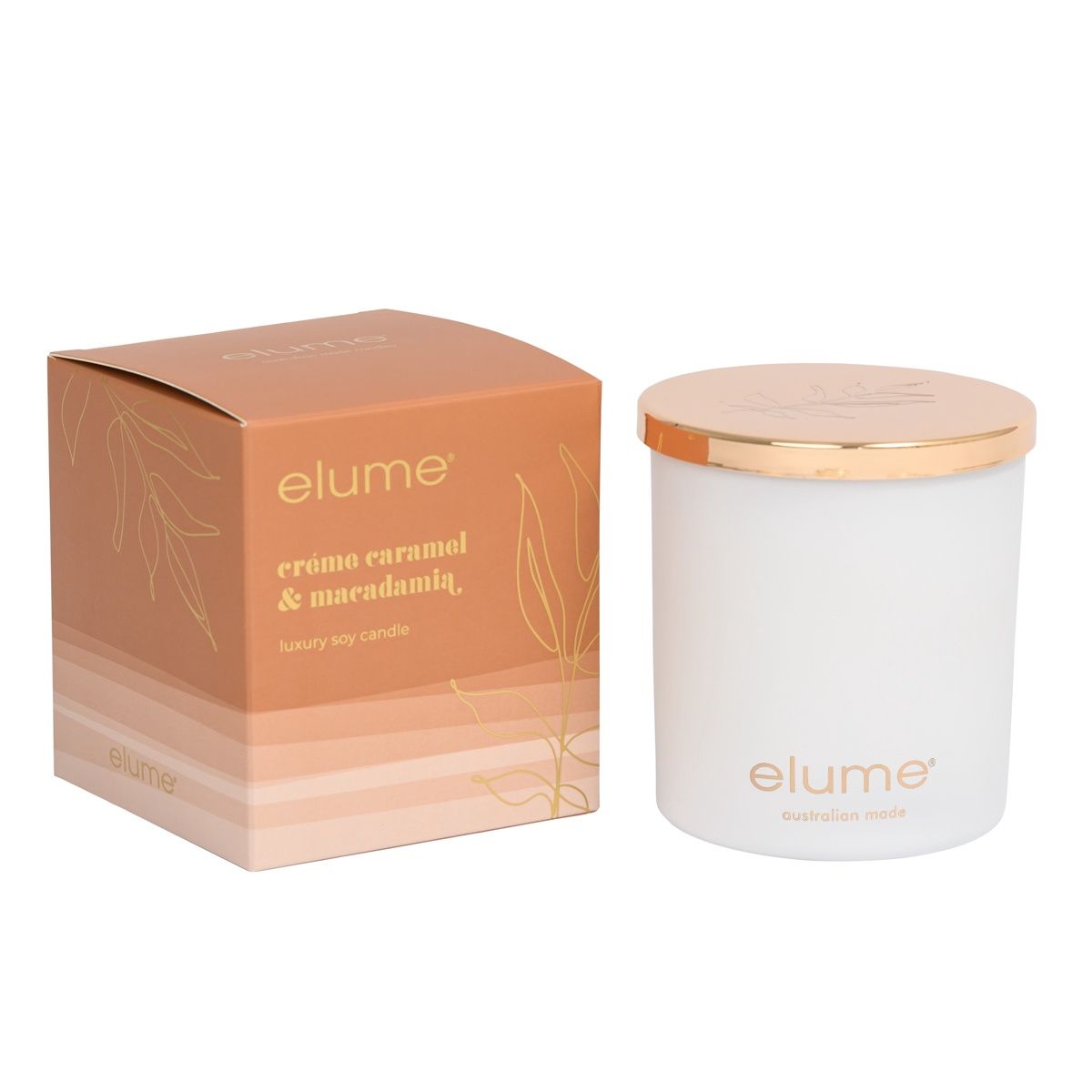 Creme Caramel &amp; Macadamia Soy Candle