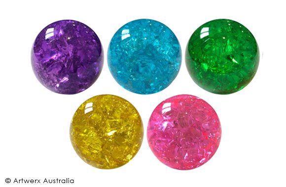 50mm Cracked Glass Balls