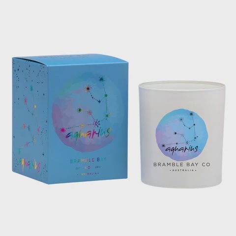 Aquarius Zodiac Candle
