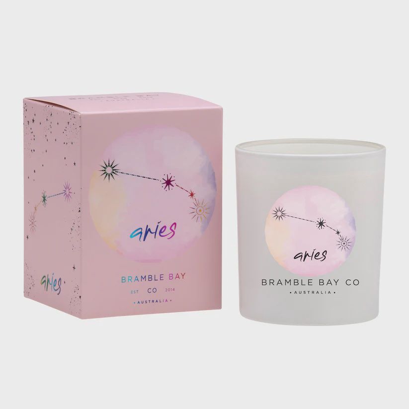 Aries Zodiac Candle