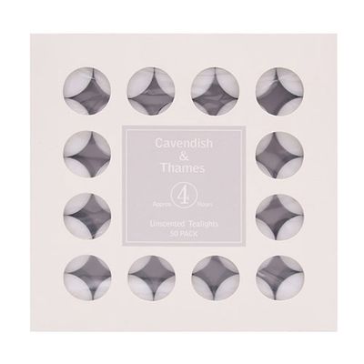 4.5hr Tealight - 50 Pack