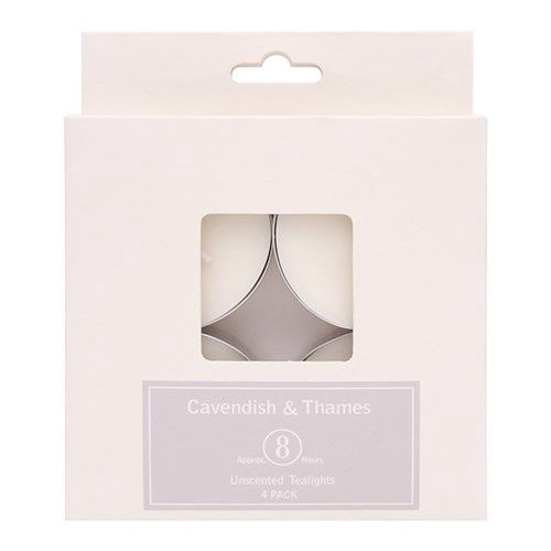 8hr Jumbo Tealight - 4 Pack