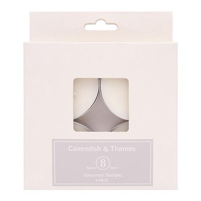 8hr Jumbo Tealight - 4 Pack