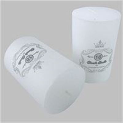 5cm x 7.5cm unscented white candle