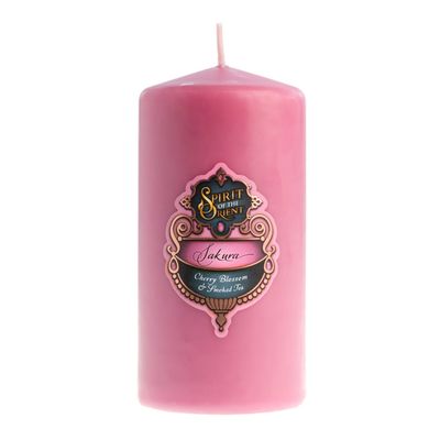 Sakura Pillar Candle Medium