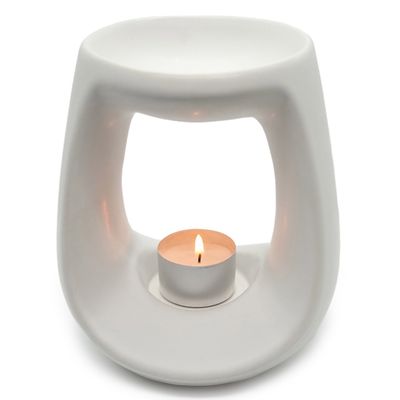White Ceramic Tealight Oil Burner