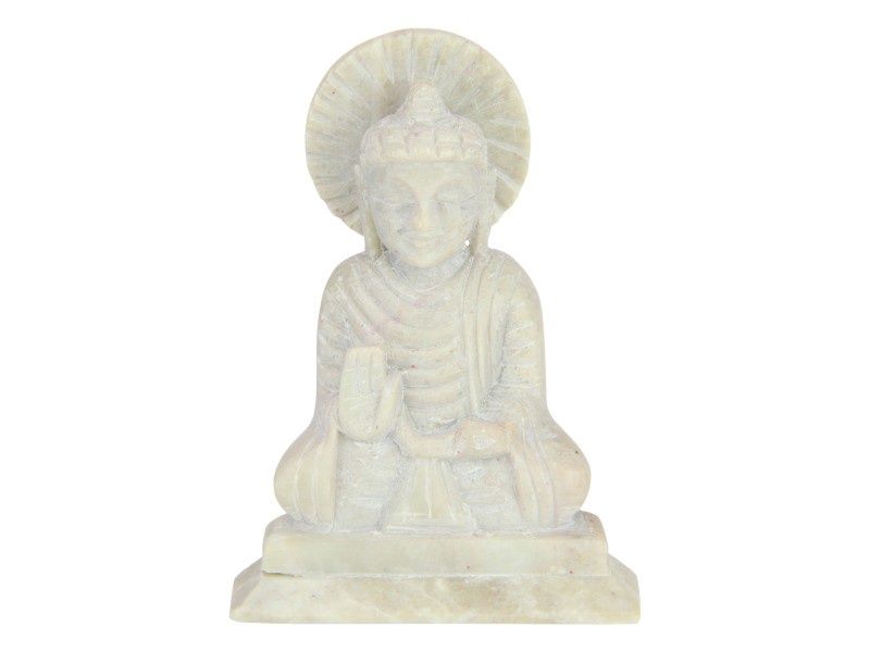 10CM SOAPSTONE CHAKRA BUDDHA