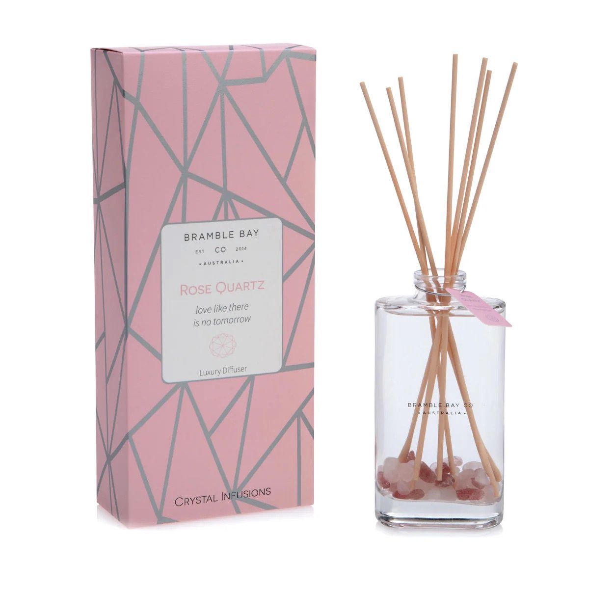 Rose Quartz Crystal Infusions Diffuser (Rose &amp; Garden Blossoms)
