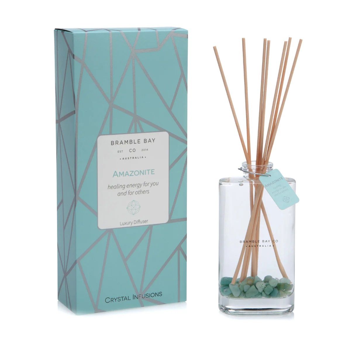Amazonite Crystal Infusions Diffuser (Lotus &amp; Spring Rain)