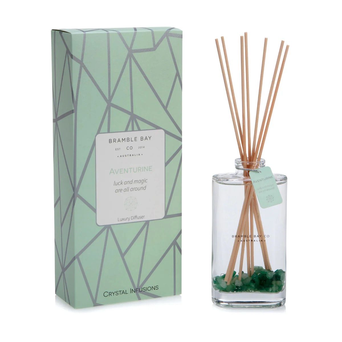 Aventurine Crystal Infusions Diffuser (Lemon Myrtle)