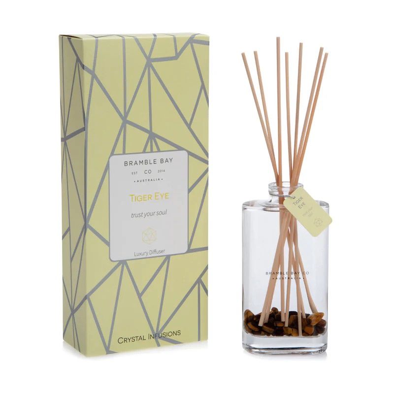 Tiger Eye Crystal Infusions Diffuser (Vanilla Bean &amp; Custard)