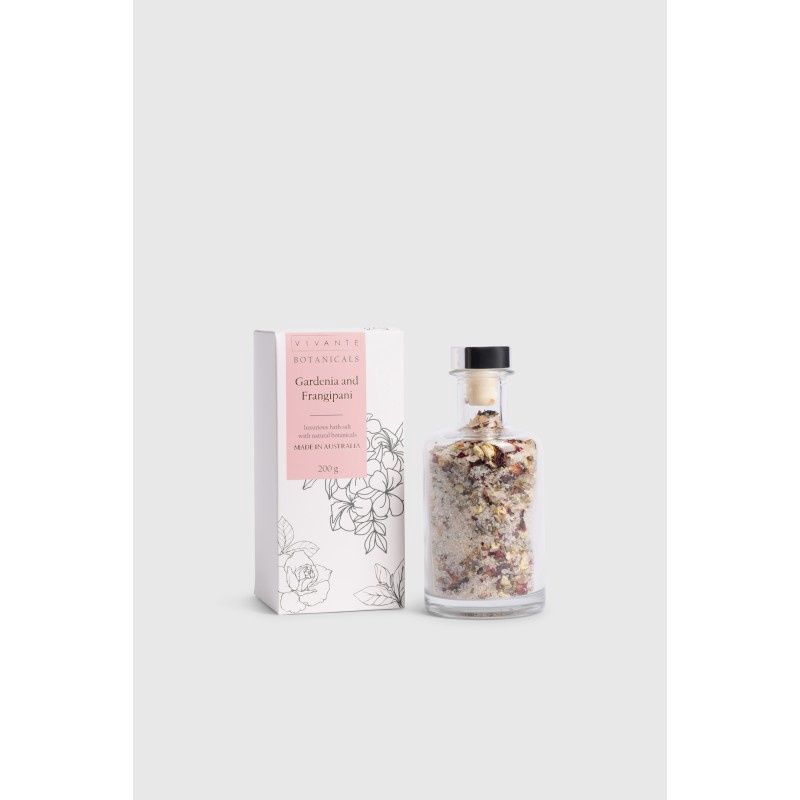 Gardenia and Frangipani Vivante Botanicals Bath Salt