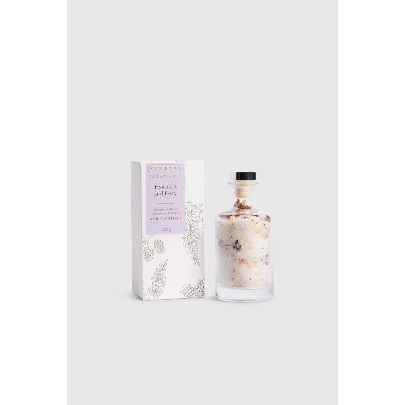 Hyacinth and Berry Vivante Botanicals Bath Salt