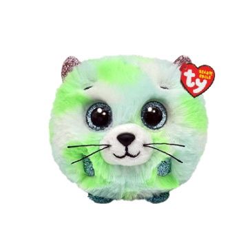 Beanie Balls - EVIE - green cat