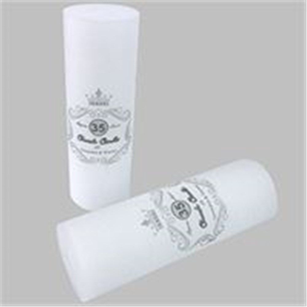 5cm x 15cm unscented white candle