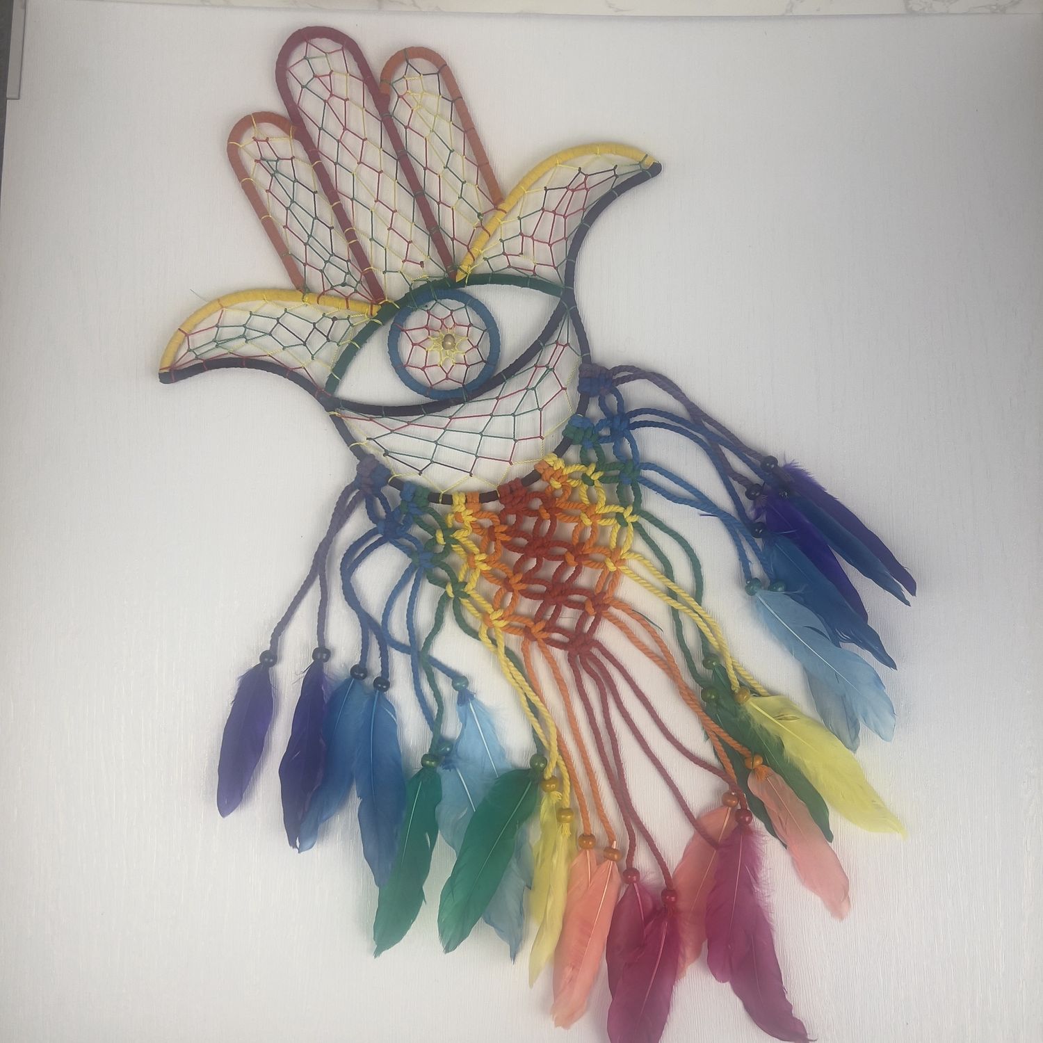 Hamsa Rainbow Wall Hanger