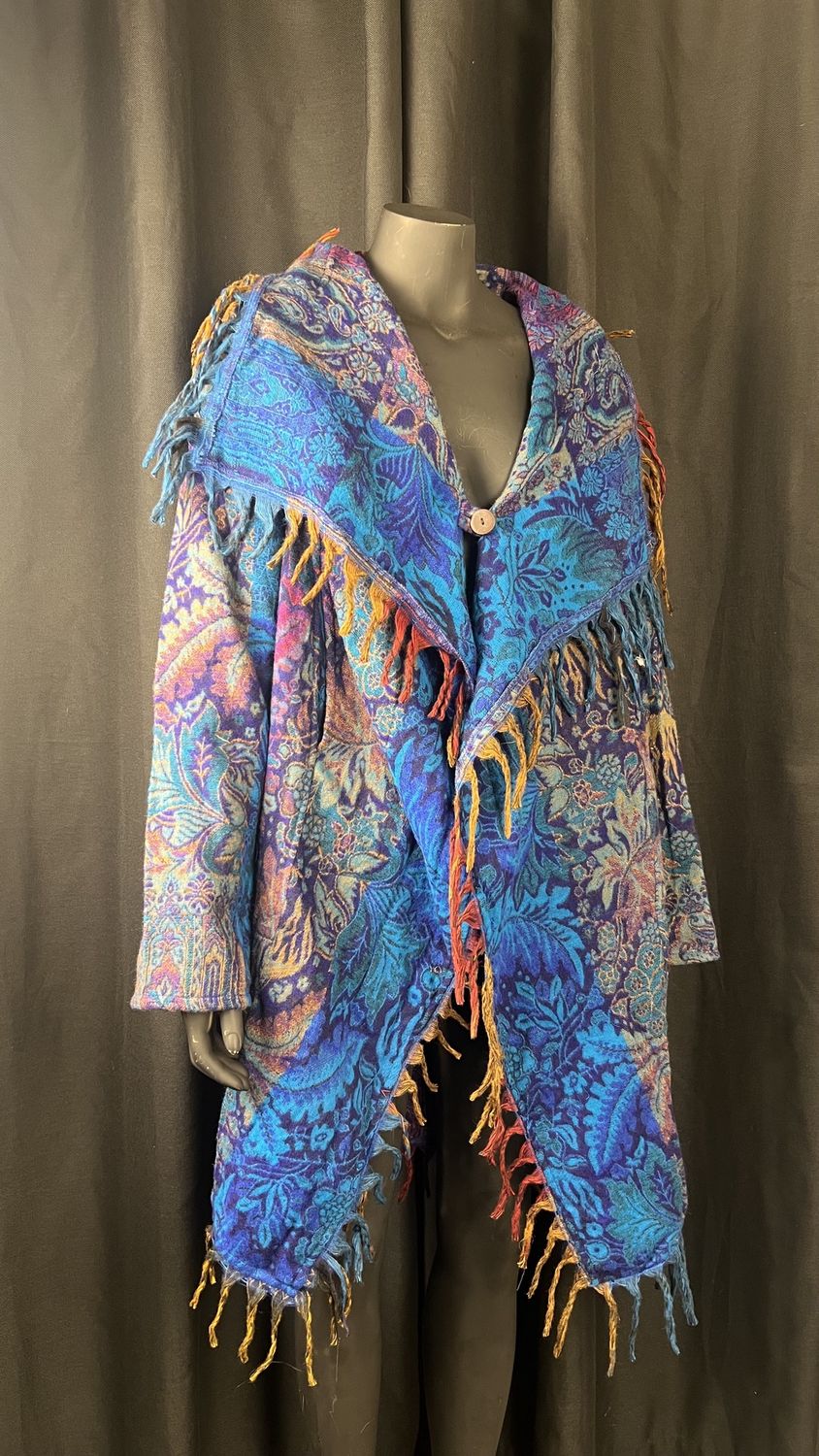Pixie hood Fringe Jacket, Style: 1