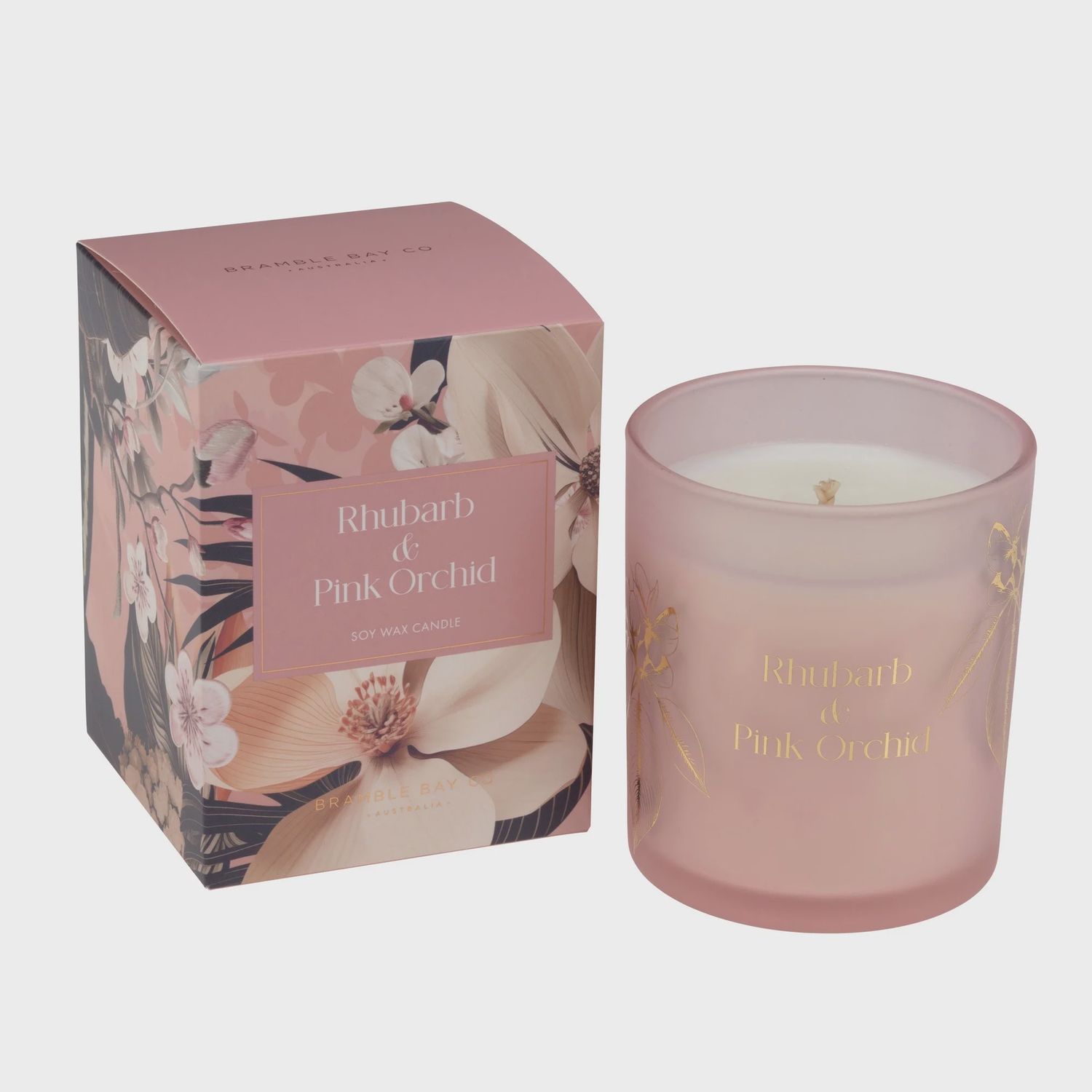 Scent with Love Candle - Rhubarb &amp; Pink Orchid