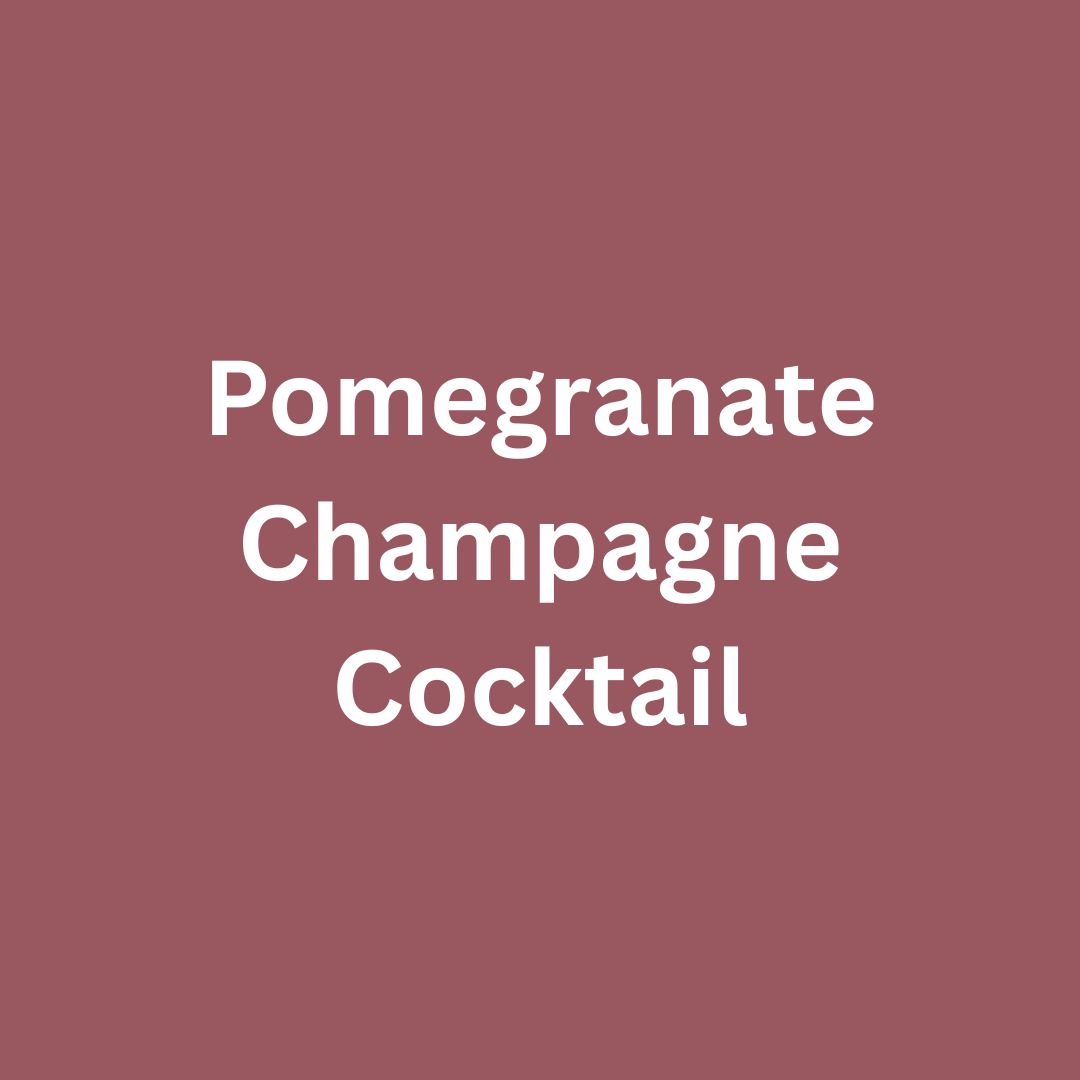 Pomegranate Champagne Cocktail - Single Drippy Candle