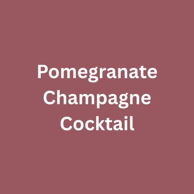 Pomegranate Champagne Cocktail - Single Drippy Candle