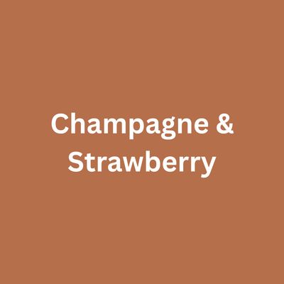 Champagne &amp; Strawberry - Single Drippy Candle