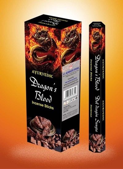 6x Pack - Ayurvedic Dragon’s Blood Incense Sticks